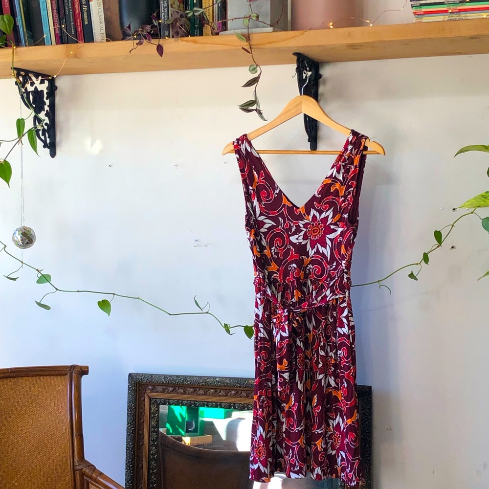 Ann Taylor Loft Floral Sundress Petite Sz M